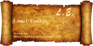 Lampl Evelin névjegykártya